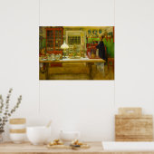 Poster Se préparer pour un jeu par Carl Larsson (Cuisine)