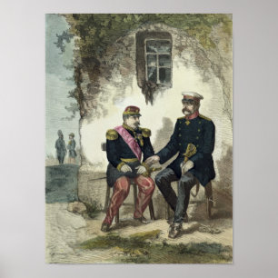 Poster Se réunir entre Otto von Bismarck et le napoléon