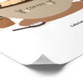 Poster Se tremper avec du café (Coin)