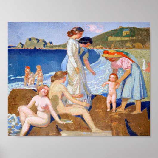 Poster Sea Bathing, Maurice Denis (Devant)