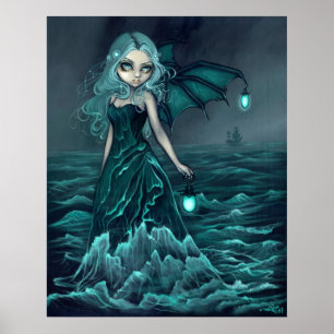 Poster Sea Beacon gothique mer fairy Art Imprimer