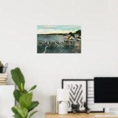 Poster Sea Breeze Pier et Lake Scene (Bureau à domicile)