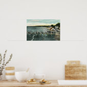 Poster Sea Breeze Pier et Lake Scene (Cuisine)