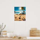 Poster Sea  Crabs on Tropical Beach – Serene Ocea (Cuisine)