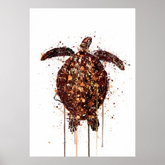 Poster Sea Creature Turtle (Devant)