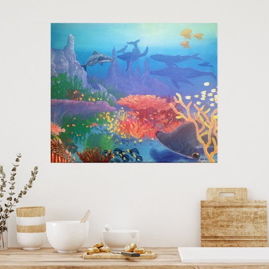 Poster Sea Harmony par Angela Carrasquillo (Cuisine)