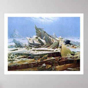 Poster Sea of Ice - Masterpiece Painting by Friedrich
