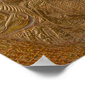 Poster Sea Shells Ocean Beach Gold Elegant Decoupage (Coin)