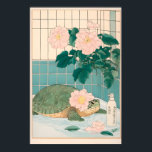 Poster Sea Turtle Bathroom Print Japanese Ukiyo-e Style<br><div class="desc">Sea Turtle Bathroom Print Japanese Ukiyo-e Style Floral Art

classic art poster,  fine art wall decor,  famous artist prints,  museum inspired art,  matisse poster,  japanese art print,  ukiyo e wall art,  william morris pattern,  arts and crafts art,  monet impressionist art,  picasso inspired poster,  timeless wall art</div>
