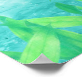 Poster Sea Turtle Ocean Beach Art Tropical Party Banner (Coin)