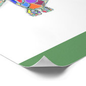 Poster Sea Turtle on Canvas (Coin)