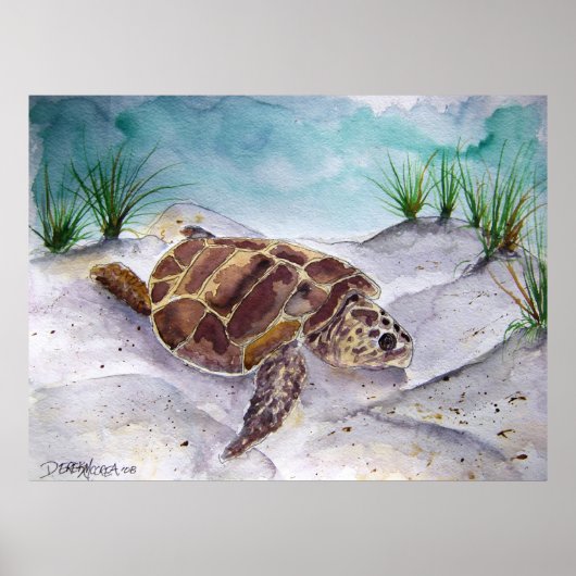 Poster sea_turtle_peinture_2 (Devant)