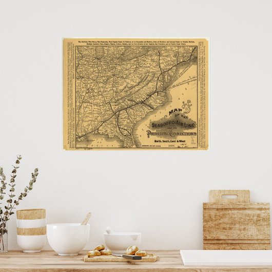 Poster Seabot Air Line Railway (Cuisine)