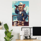 Poster Seadog Ready : Waves, Watch, Woofs Ahead (Bureau à domicile)