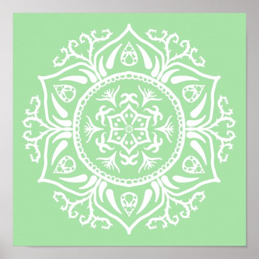 Poster Seafoam Mandala (Devant)