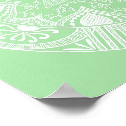 Poster Seafoam Mandala (Coin)