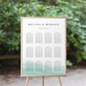 Poster Seaglass Tides Mariage Seasting Chart