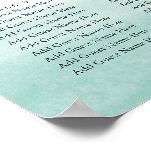 Poster Seaglass Tides Mariage Seasting Chart (Coin)