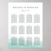 Poster Seaglass Tides Mariage Seasting Chart (Devant)
