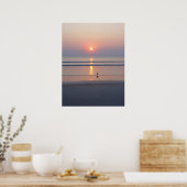 Poster Seagull Daytona Beach FL Ocean Sunrise (Cuisine)