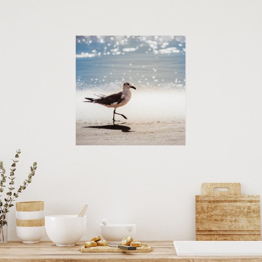 Poster Seagull on Virginia Beach (Cuisine)