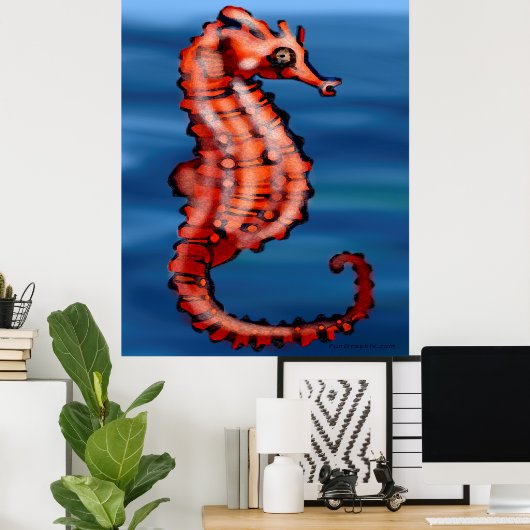 Poster Seahorse (Bureau à domicile)