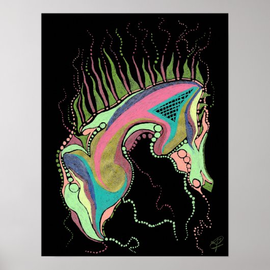 Poster Seahorse - Beaux-arts (Devant)