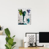 Poster Seahorse Trio Avec Ailes (Bureau à domicile)