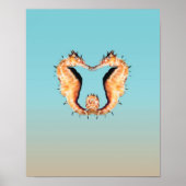 Poster Seahorses Courting (Devant)