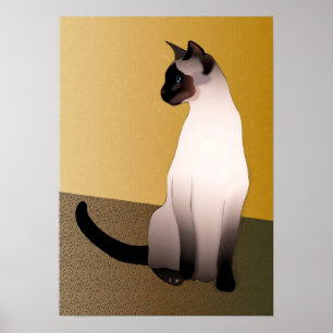 Poster Seal Point Siamese Chat