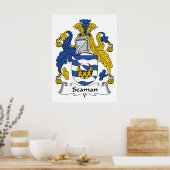 Poster Seaman Family Crest (Cuisine)