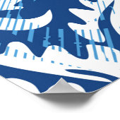 Poster Seamless damask pattern (Coin)