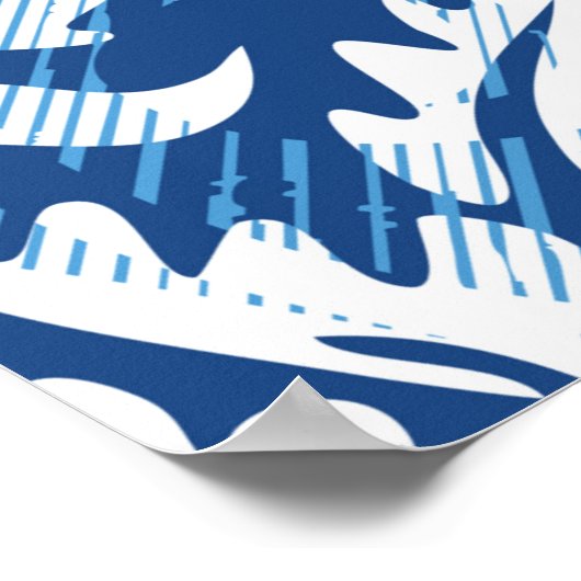 Poster Seamless damask pattern (Coin)