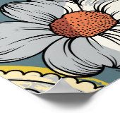Poster Seamless flower pattern on backgroundfloral, (Coin)