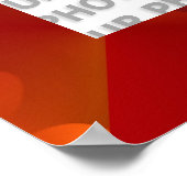 Poster Seamless Graphic Design - rouge orange I (Coin)