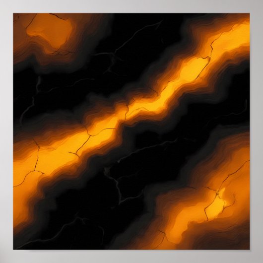 Poster Seamless High-Contrast Molten Tiling Pattern (Devant)