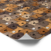 Poster Seamless Kawaii Dogs (Coin)