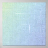 Poster Seamless Light & Airy Layered Labyrinth Pattern (Devant)