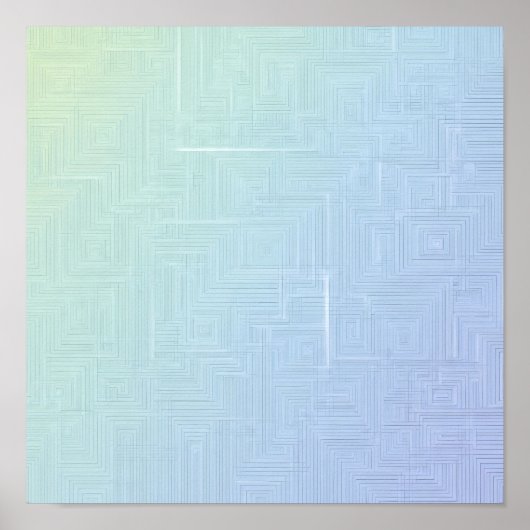 Poster Seamless Light & Airy Layered Labyrinth Pattern (Devant)