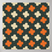 Poster Seamless pattern with bright geometric element on (Devant)
