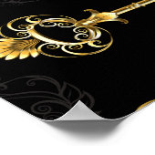 Poster Seamless Pattern with Golden Keys (Coin)