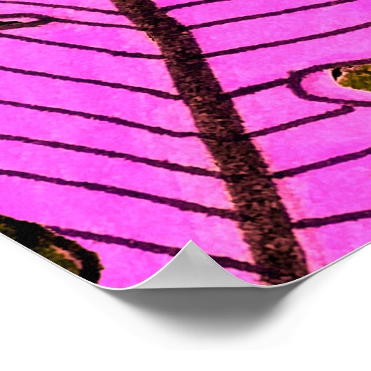 Poster Seamless pattern with hand drawn tropical leaves. (Coin)