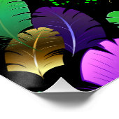 Poster Seamless Pattern with Mardi Gras feathers (Coin)