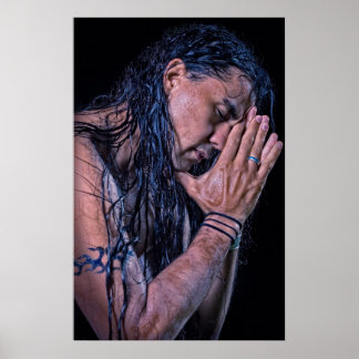 Poster Sean Vasquez Joueur Amérindien de Flûte