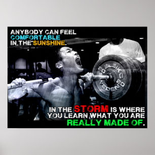 Poster Séance d'entraînement de motivation