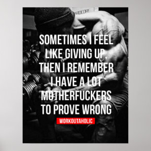 Poster Séance d'entraînement de motivation