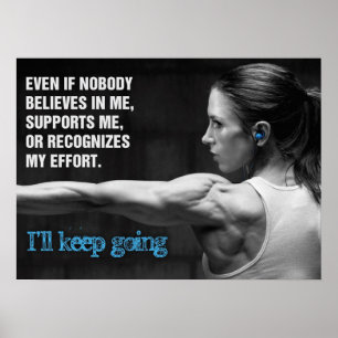 Poster Séance d'entraînement de motivation