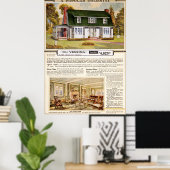 Poster Sears 1920 Verona Colonial House (Bureau à domicile)