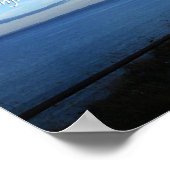 Poster Seascape & Ben Franklin Citation sur la Procrastin (Coin)