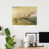 Poster Seascape - Folkestone par Joseph Mallord Turner (Bureau à domicile)